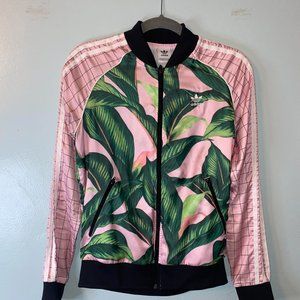 Adidas Tropical Print Jacket | Pink